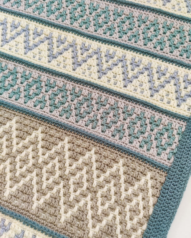 Oceanic Blanket Crochet Pattern
