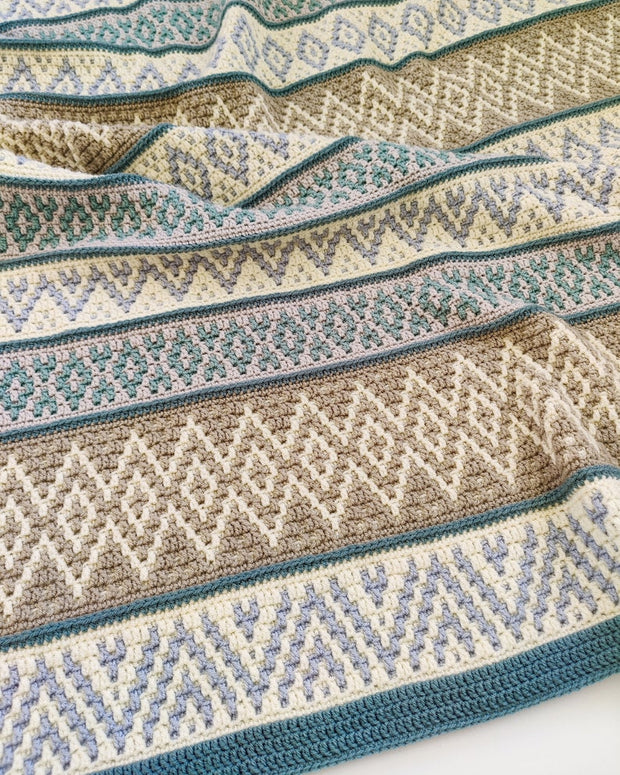 Oceanic Blanket Crochet Pattern