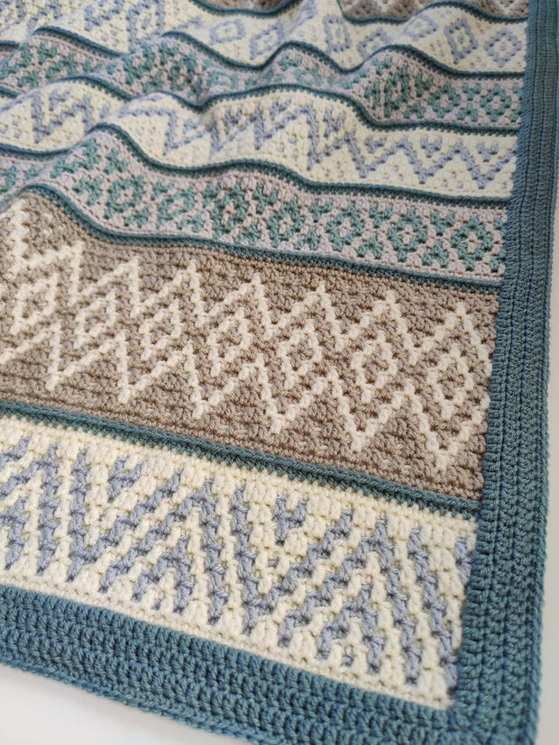Oceanic Blanket Crochet Pattern